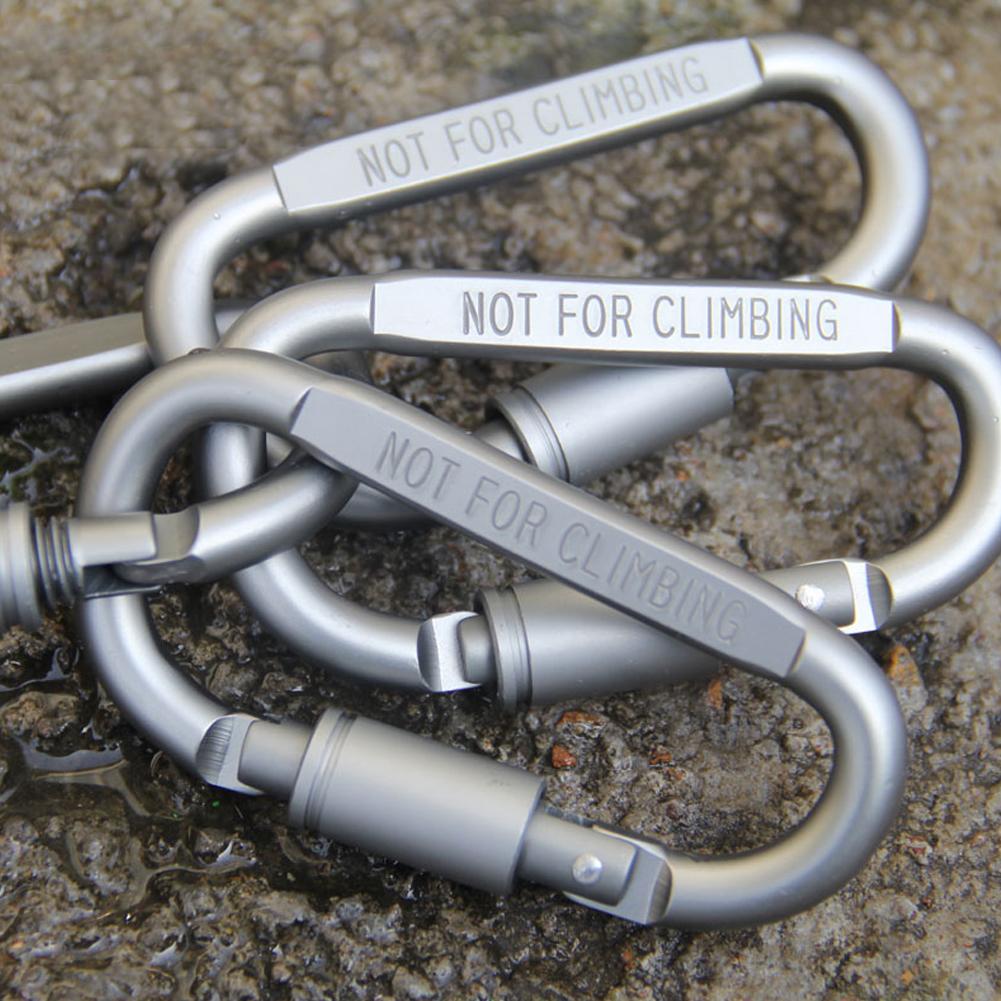 6pc Carabiner Clip - D Hook