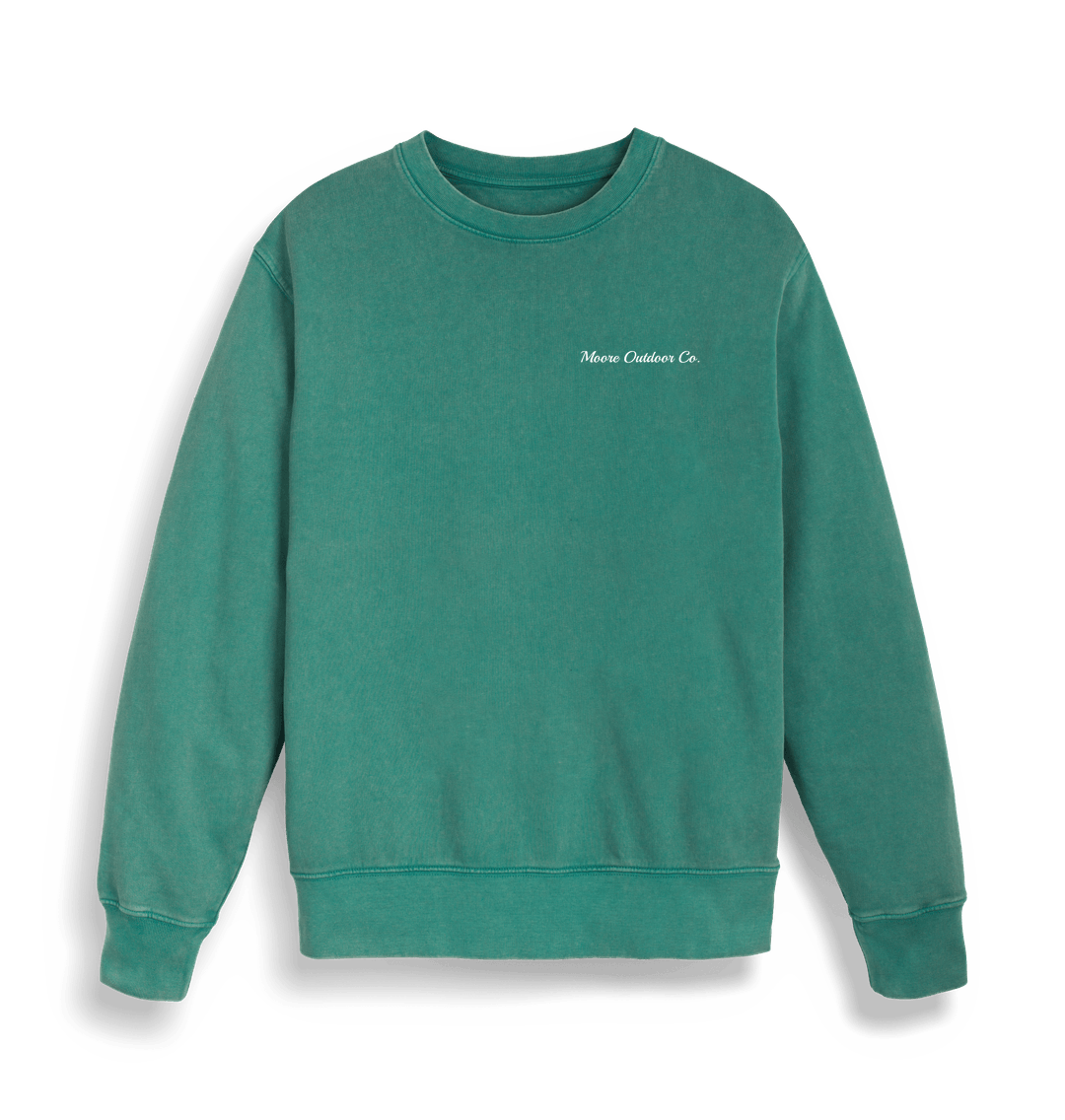 Garment Dyed Hydro Moore Outdoor Co. Everyday Sweatshirt - 100% Organic Cotton - Unisex