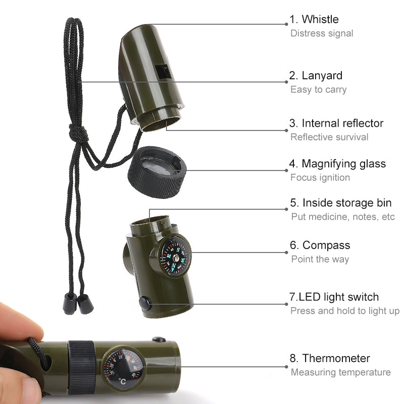 7 in 1 Survival Whistle