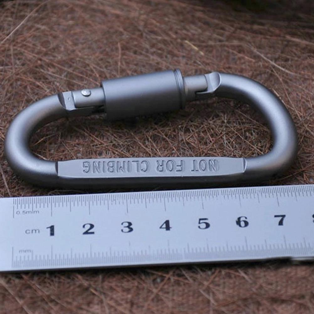 6pc Carabiner Clip - D Hook