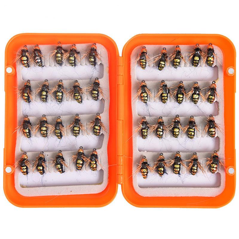 Fly Fishing Lure Box w/ 40pc Fly Set Included