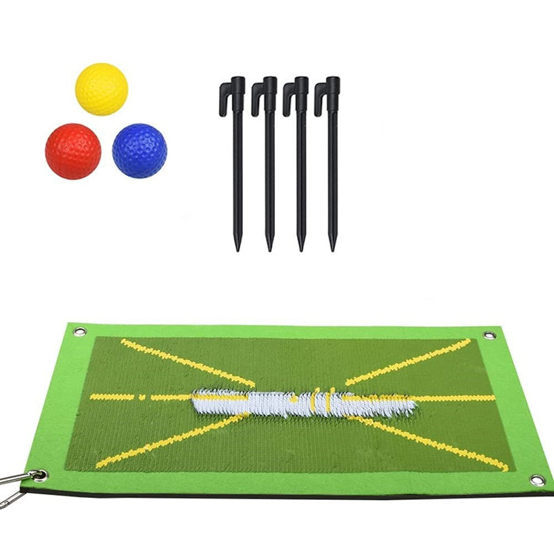 Golf Training Mat w Swing Path Feedback